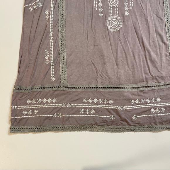 POL| boho dress |butterfly sleeves| tribal |embroidered| SZ Medium - Picture 2 of 15